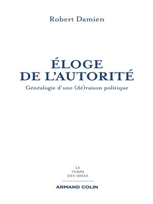 cover image of Éloge de l'autorité